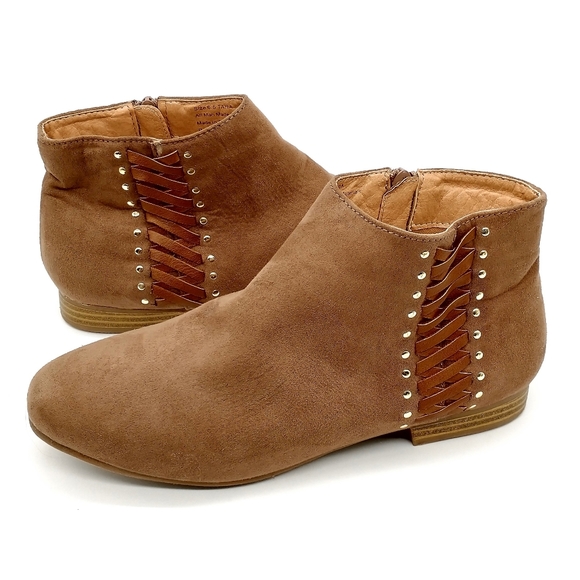 New Directions Tara Ankle Boots Tan Size 6.5 - Picture 1 of 8